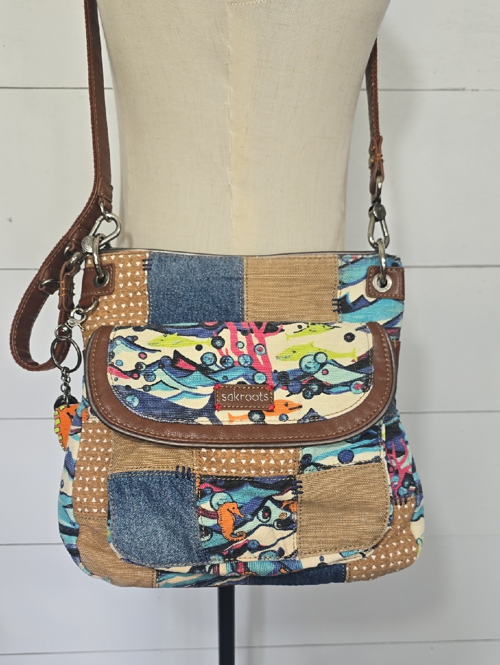 Sakroots Artist Circle Flap Crossbody Bag